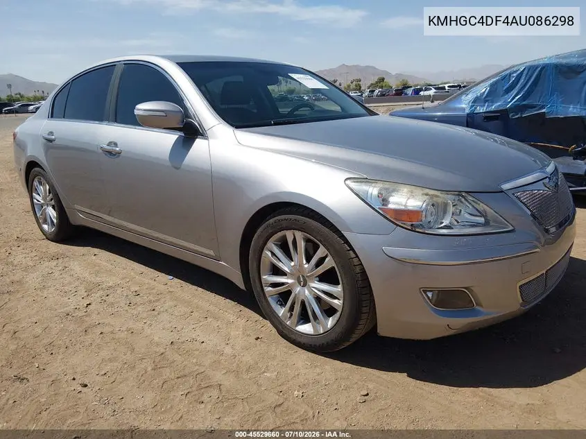 2010 Hyundai Genesis 4.6 VIN: KMHGC4DF4AU086298 Lot: 45529660