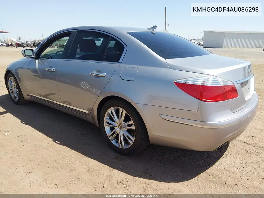 2010 Hyundai Genesis 4.6 VIN: KMHGC4DF4AU086298 Lot: 45529660