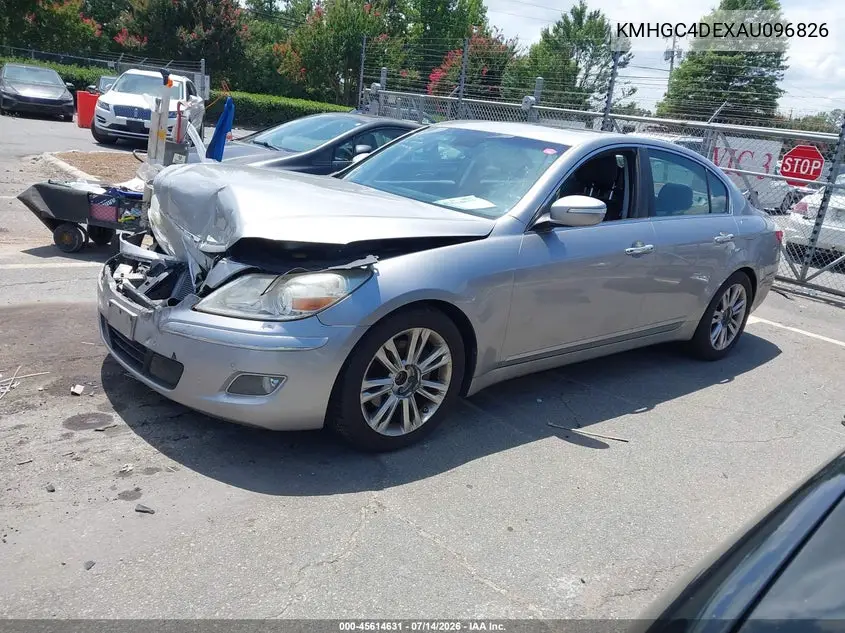 2010 Hyundai Genesis 3.8 VIN: KMHGC4DEXAU096826 Lot: 45614631