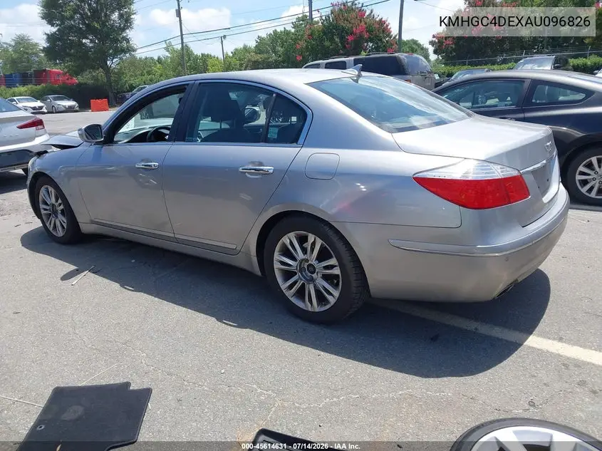 2010 Hyundai Genesis 3.8 VIN: KMHGC4DEXAU096826 Lot: 45614631