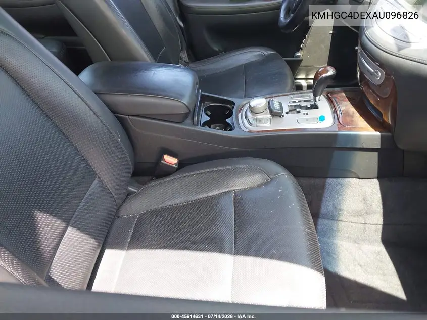 2010 Hyundai Genesis 3.8 VIN: KMHGC4DEXAU096826 Lot: 45614631