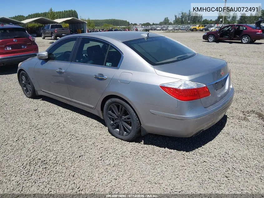 2010 Hyundai Genesis 4.6 VIN: KMHGC4DF5AU072491 Lot: 45615094