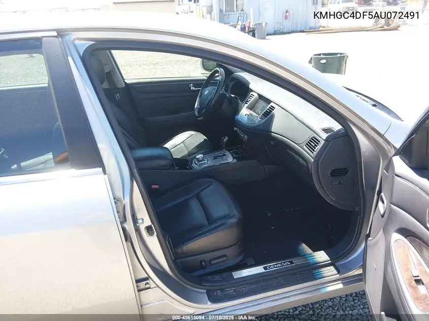 2010 Hyundai Genesis 4.6 VIN: KMHGC4DF5AU072491 Lot: 45615094