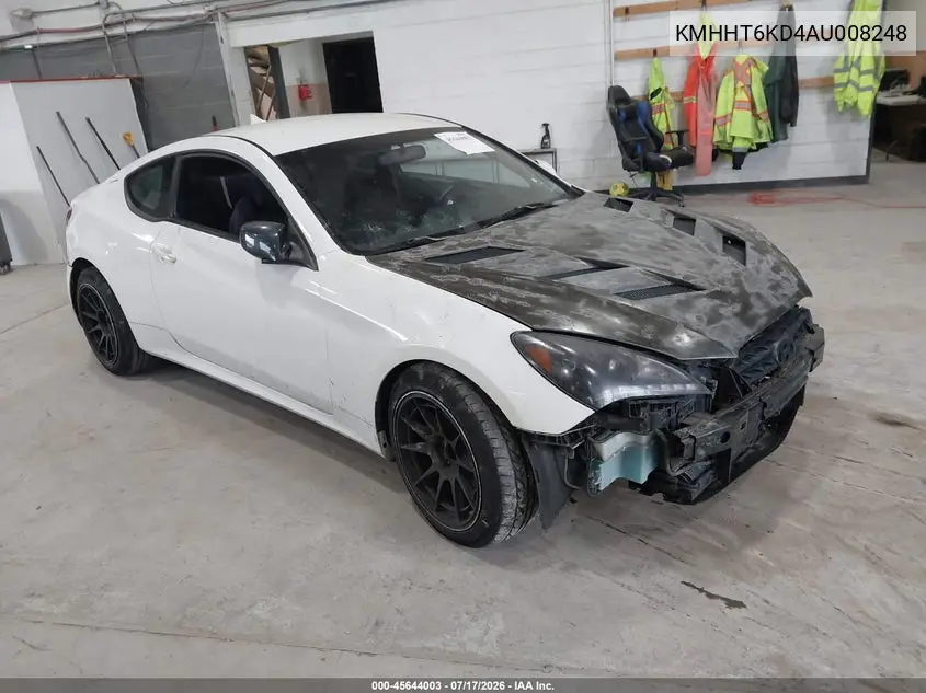 2010 Hyundai Genesis 2.0T VIN: KMHHT6KD4AU008248 Lot: 45644003