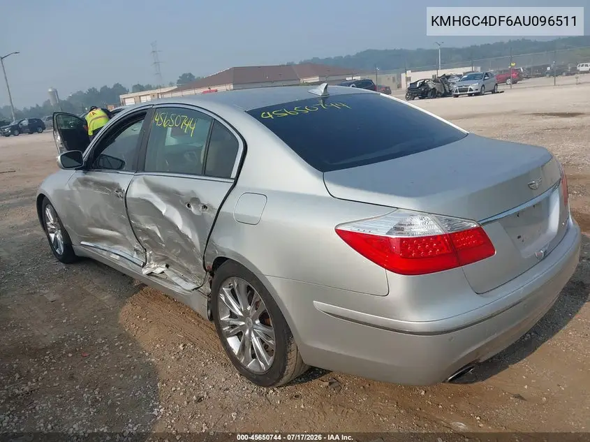 2010 Hyundai Genesis 4.6 VIN: KMHGC4DF6AU096511 Lot: 45650744