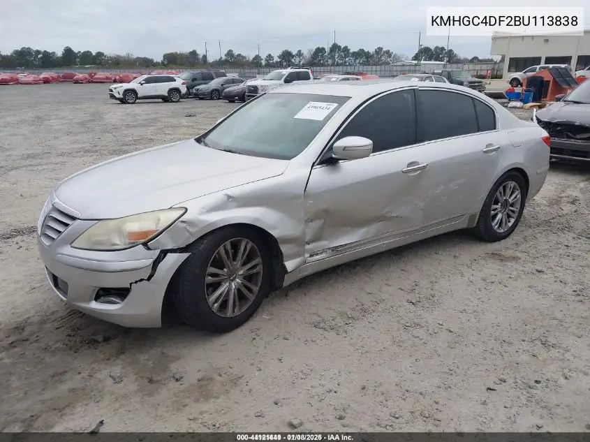 KMHGC4DF2BU113838 2011 Hyundai Genesis 4.6