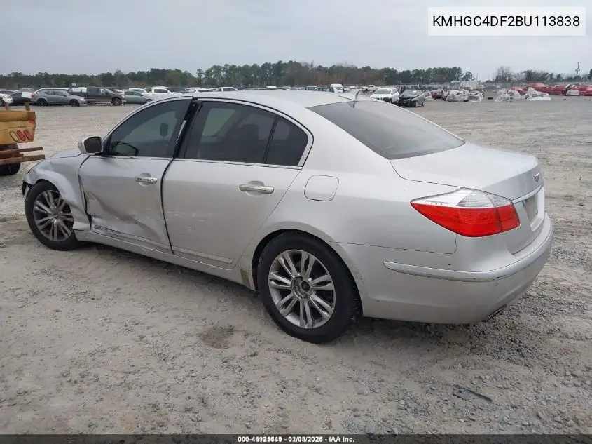 KMHGC4DF2BU113838 2011 Hyundai Genesis 4.6