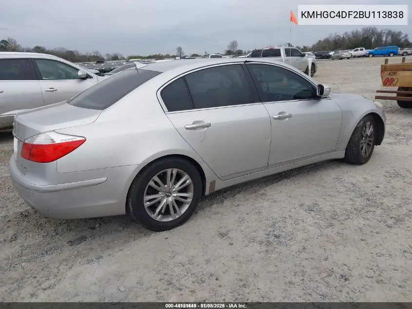 KMHGC4DF2BU113838 2011 Hyundai Genesis 4.6