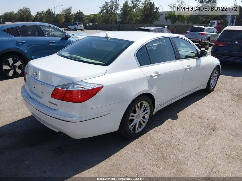 2011 Hyundai Genesis 3.8 VIN: KMHGC4DE9BU122172 Lot: 45391204