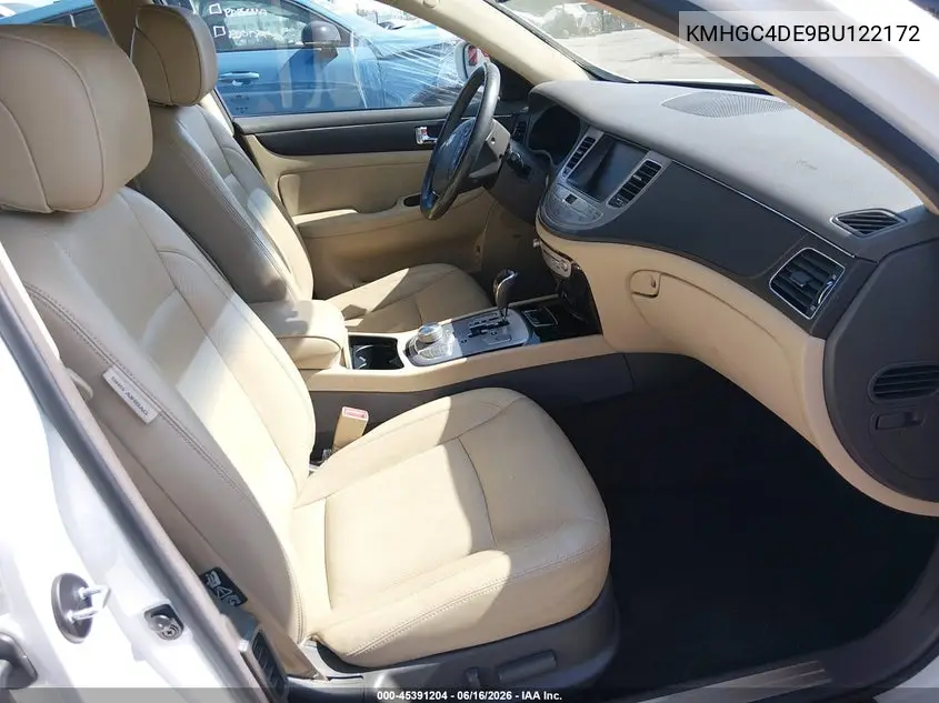 2011 Hyundai Genesis 3.8 VIN: KMHGC4DE9BU122172 Lot: 45391204