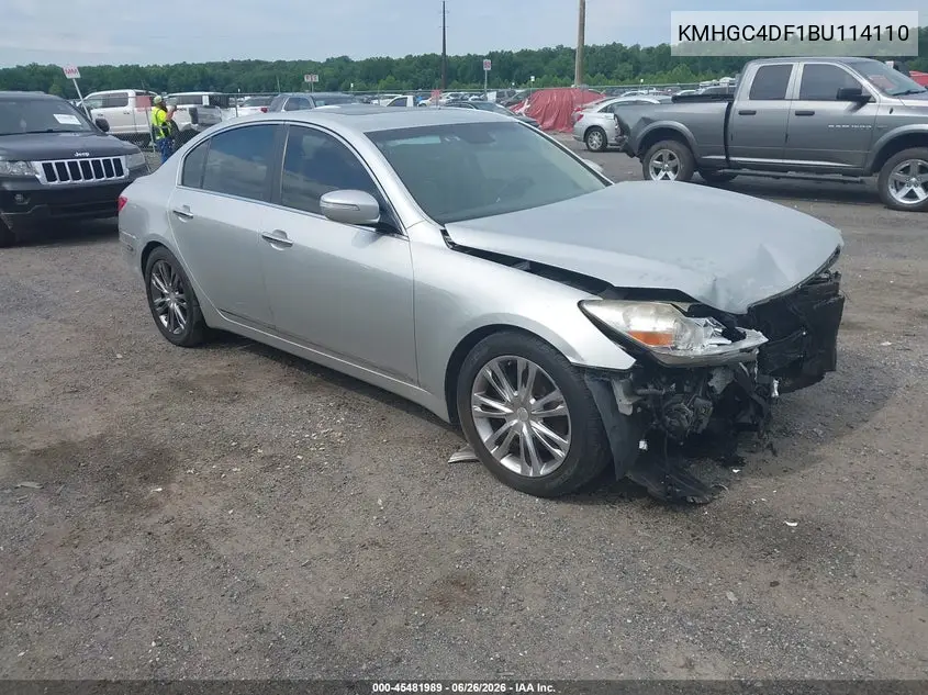 2011 Hyundai Genesis 4.6 VIN: KMHGC4DF1BU114110 Lot: 45481989