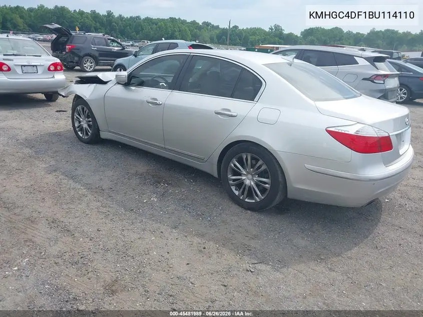 2011 Hyundai Genesis 4.6 VIN: KMHGC4DF1BU114110 Lot: 45481989