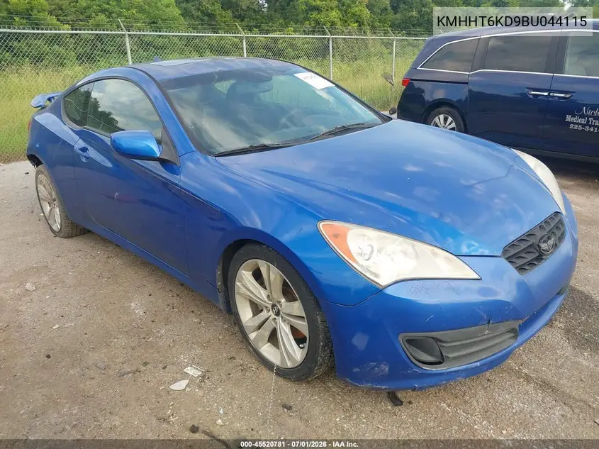 2011 Hyundai Genesis 2.0T Premium VIN: KMHHT6KD9BU044115 Lot: 45520781