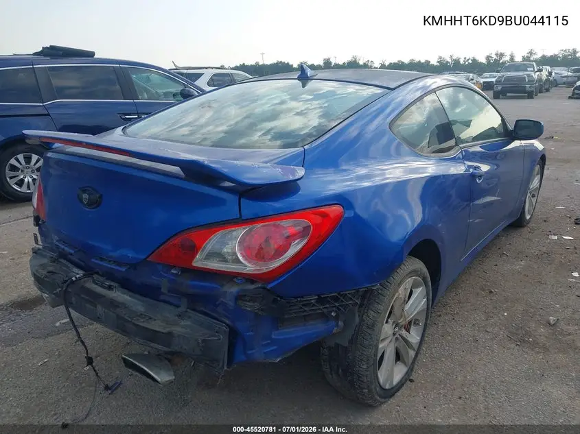 2011 Hyundai Genesis 2.0T Premium VIN: KMHHT6KD9BU044115 Lot: 45520781