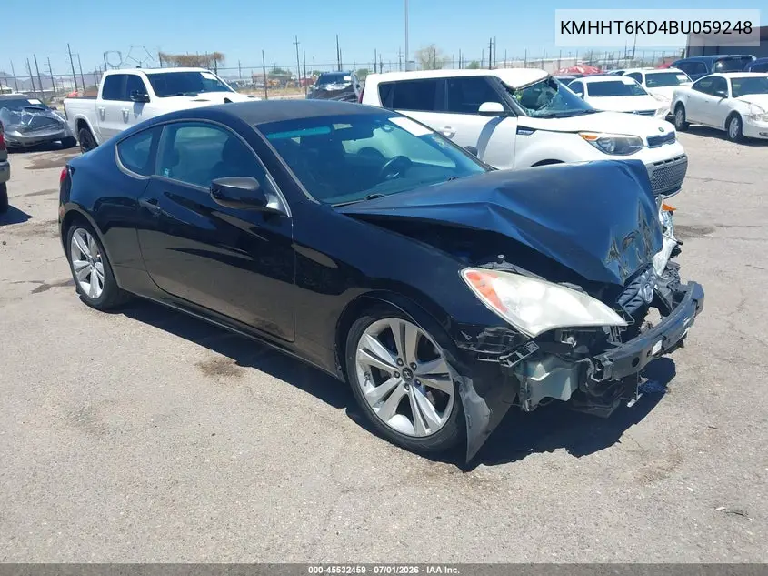 2011 Hyundai Genesis 2.0T VIN: KMHHT6KD4BU059248 Lot: 45532459