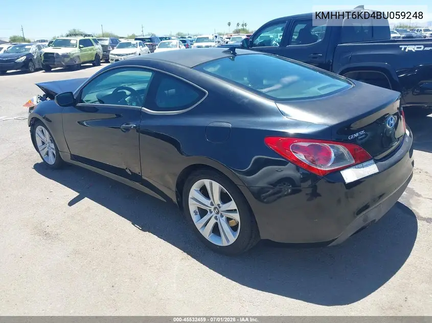 2011 Hyundai Genesis 2.0T VIN: KMHHT6KD4BU059248 Lot: 45532459