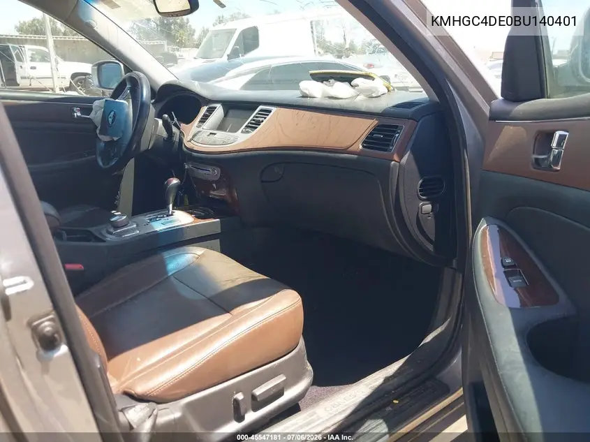 2011 Hyundai Genesis 3.8 VIN: KMHGC4DE0BU140401 Lot: 45547181