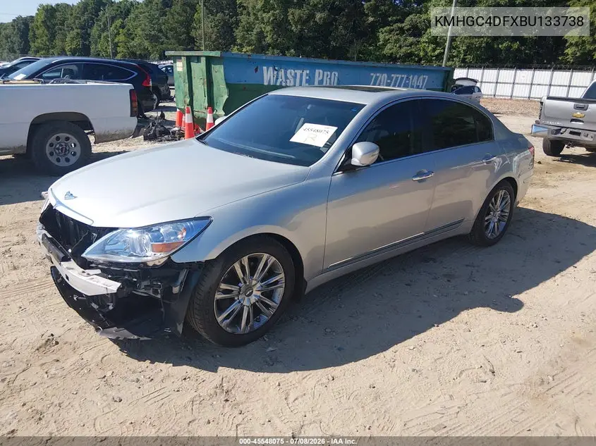 2011 Hyundai Genesis 4.6 VIN: KMHGC4DFXBU133738 Lot: 45548075