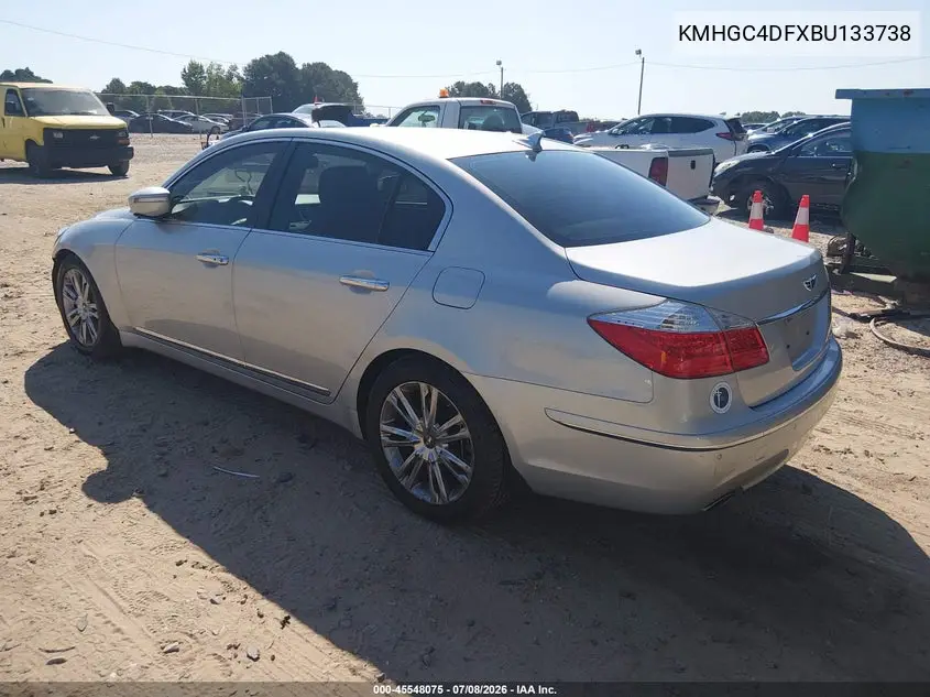2011 Hyundai Genesis 4.6 VIN: KMHGC4DFXBU133738 Lot: 45548075