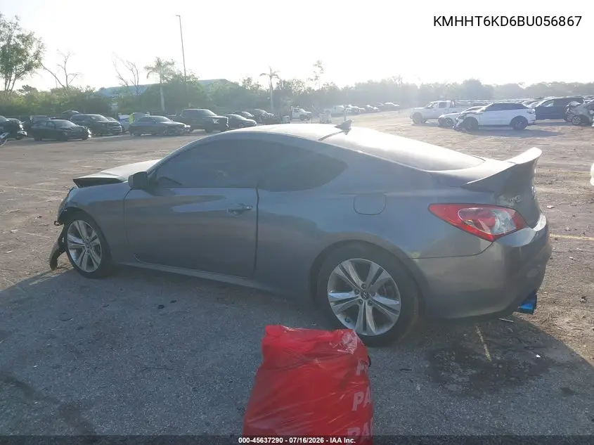 2011 Hyundai Genesis 2.0T Premium VIN: KMHHT6KD6BU056867 Lot: 45637290