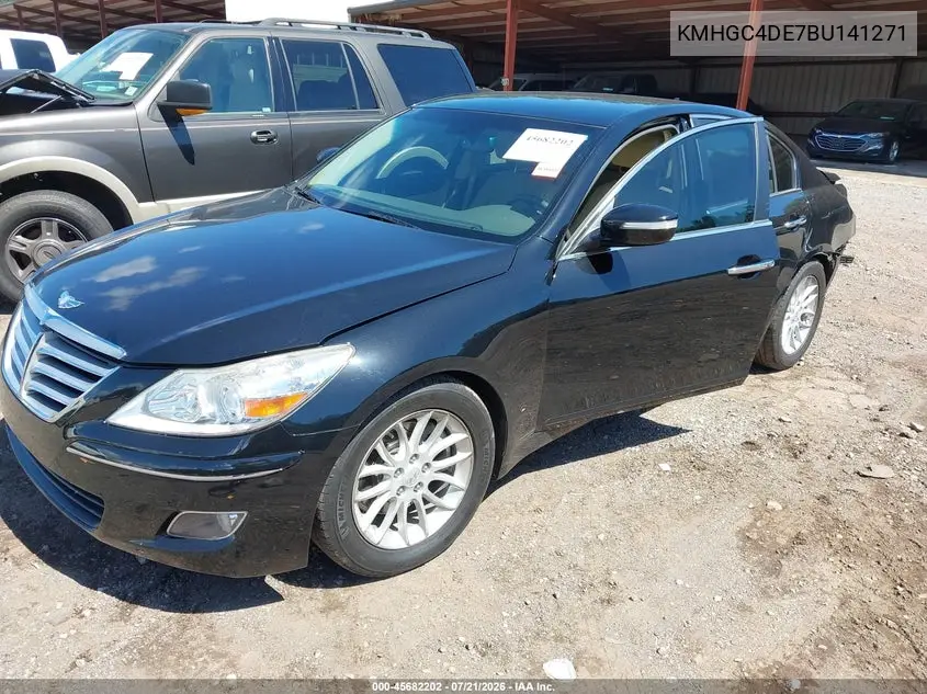 2011 Hyundai Genesis 3.8 VIN: KMHGC4DE7BU141271 Lot: 45682202