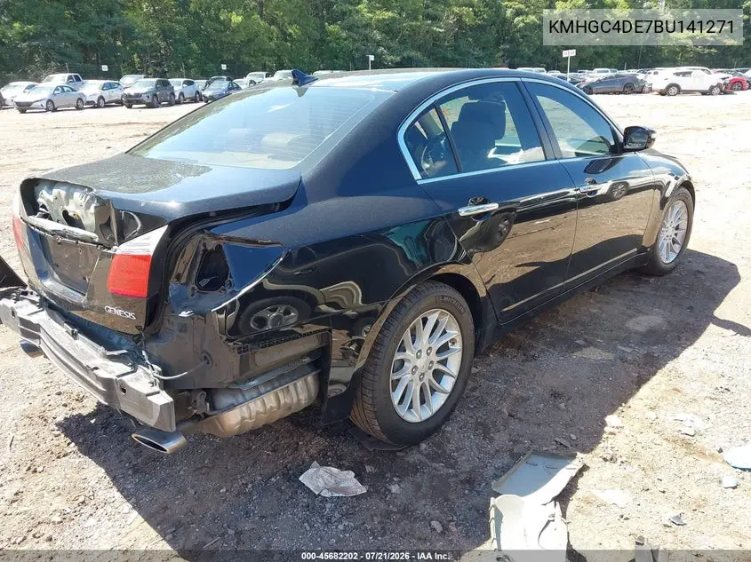 2011 Hyundai Genesis 3.8 VIN: KMHGC4DE7BU141271 Lot: 45682202