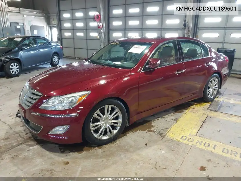 KMHGC4DDXCU189601 2012 Hyundai Genesis 3.8