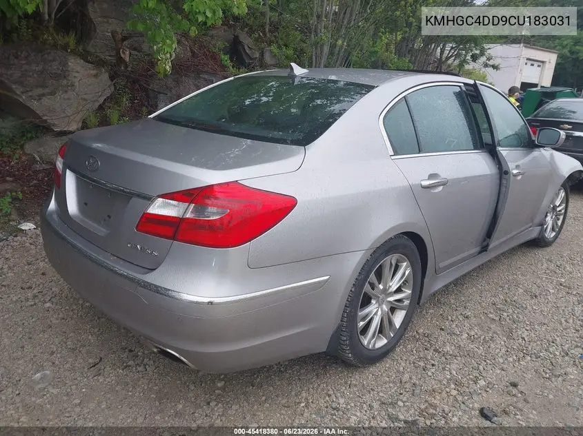 2012 Hyundai Genesis 3.8 VIN: KMHGC4DD9CU183031 Lot: 45418380