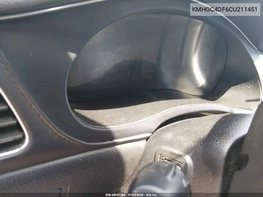 2012 Hyundai Genesis 4.6 VIN: KMHGC4DF6CU211451 Lot: 45547364