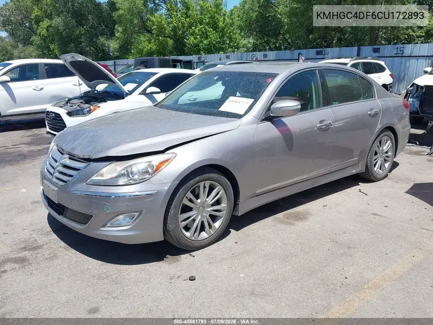 2012 Hyundai Genesis 4.6 VIN: KMHGC4DF6CU172893 Lot: 45561793