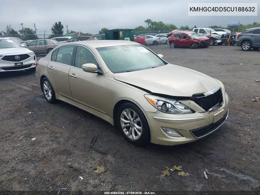 2012 Hyundai Genesis 3.8 VIN: KMHGC4DD5CU188632 Lot: 45563354