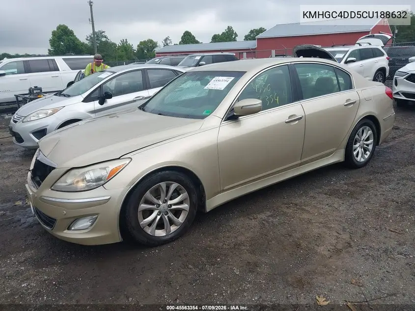 2012 Hyundai Genesis 3.8 VIN: KMHGC4DD5CU188632 Lot: 45563354