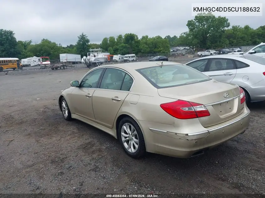 2012 Hyundai Genesis 3.8 VIN: KMHGC4DD5CU188632 Lot: 45563354