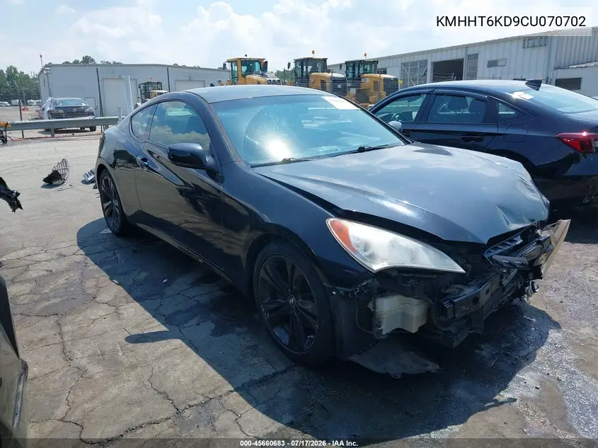 2012 Hyundai Genesis 2.0T VIN: KMHHT6KD9CU070702 Lot: 45660683