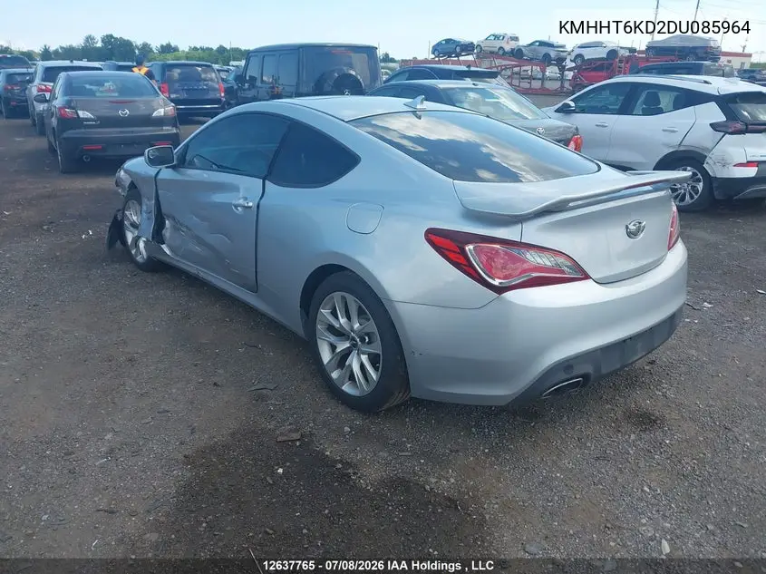 2013 Hyundai Genesis VIN: KMHHT6KD2DU085964 Lot: 12637765