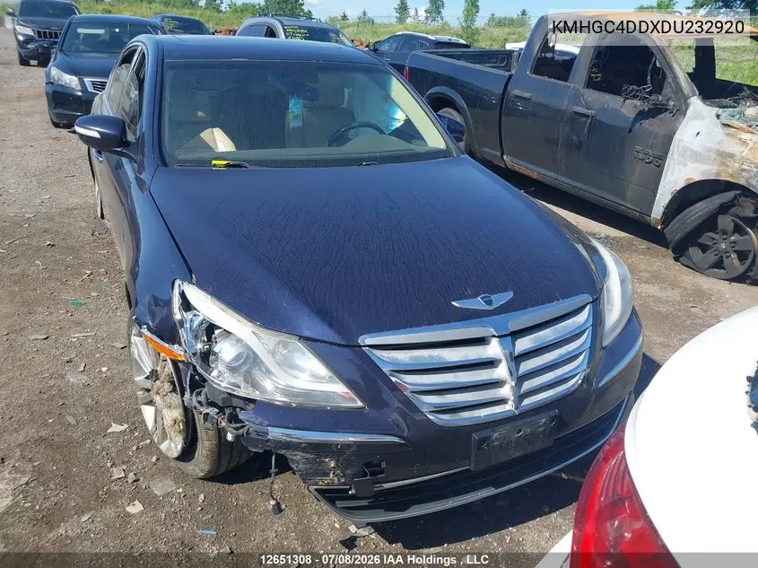 2013 Hyundai Genesis VIN: KMHGC4DDXDU232920 Lot: 12651308