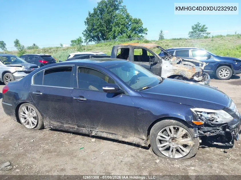 2013 Hyundai Genesis VIN: KMHGC4DDXDU232920 Lot: 12651308