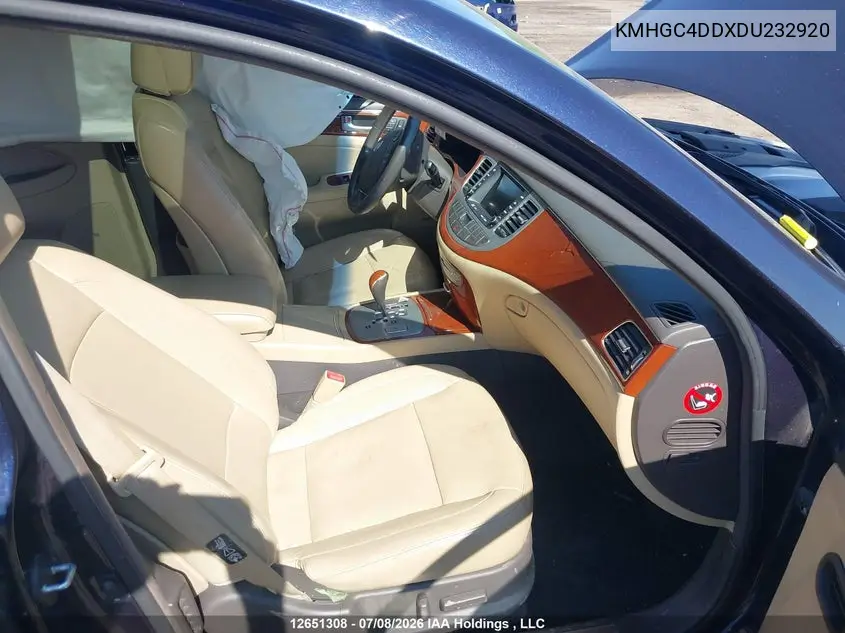 2013 Hyundai Genesis VIN: KMHGC4DDXDU232920 Lot: 12651308