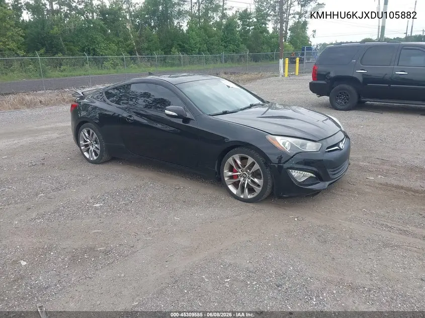 2013 Hyundai Genesis 3.8 Track VIN: KMHHU6KJXDU105882 Lot: 45309585