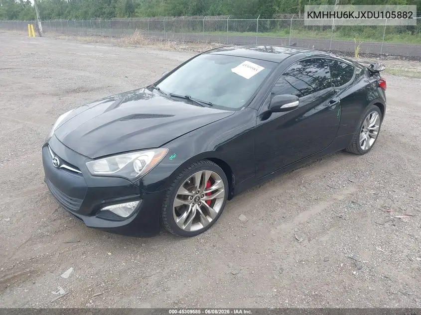 2013 Hyundai Genesis 3.8 Track VIN: KMHHU6KJXDU105882 Lot: 45309585