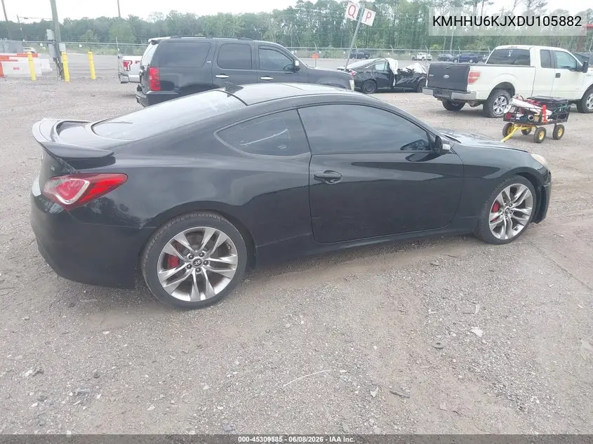 2013 Hyundai Genesis 3.8 Track VIN: KMHHU6KJXDU105882 Lot: 45309585