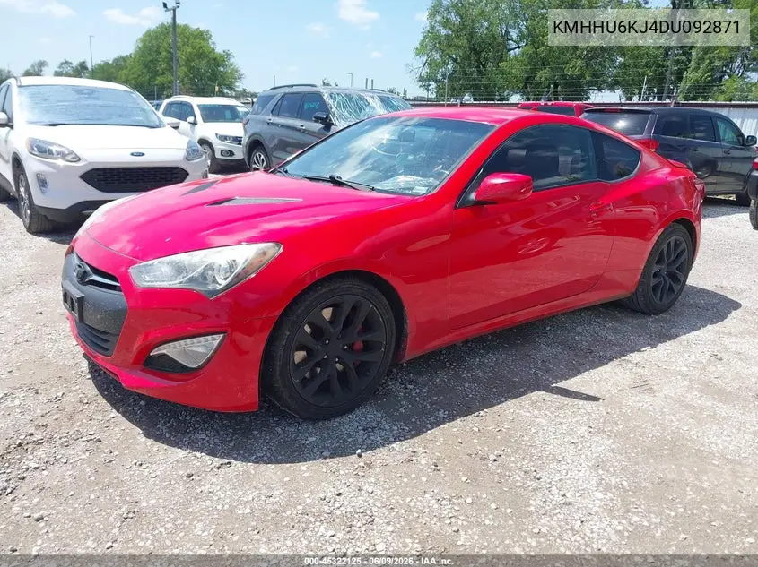 2013 Hyundai Genesis 3.8 R-Spec VIN: KMHHU6KJ4DU092871 Lot: 45322125