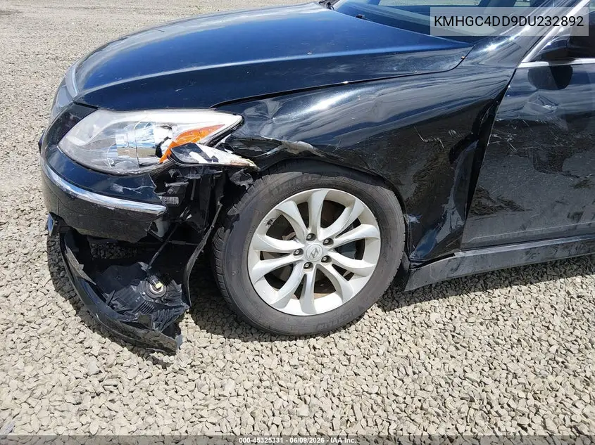 2013 Hyundai Genesis 3.8 VIN: KMHGC4DD9DU232892 Lot: 45325331