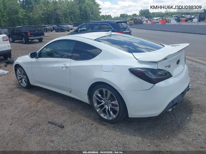 2013 Hyundai Genesis VIN: KMHHU6KJ3DU088309 Lot: 45369640