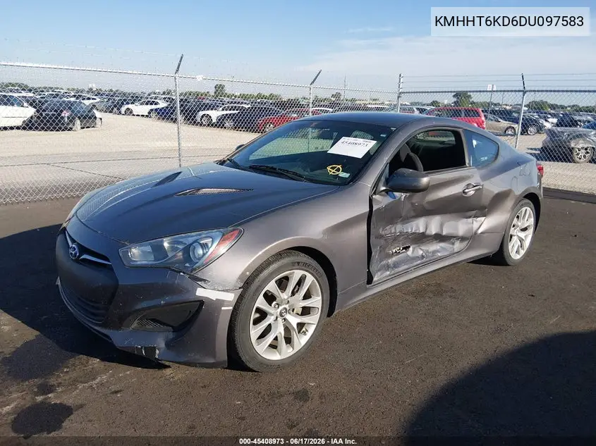 2013 Hyundai Genesis 2.0T VIN: KMHHT6KD6DU097583 Lot: 45408973