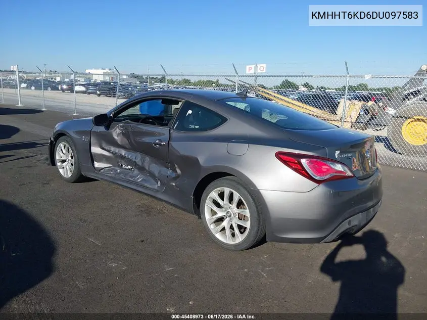 2013 Hyundai Genesis 2.0T VIN: KMHHT6KD6DU097583 Lot: 45408973