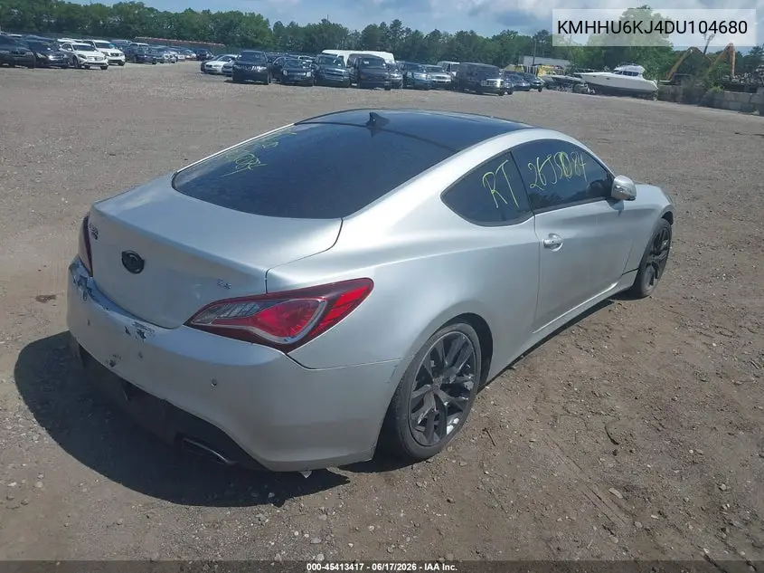 2013 Hyundai Genesis 3.8 Grand Touring VIN: KMHHU6KJ4DU104680 Lot: 45413417