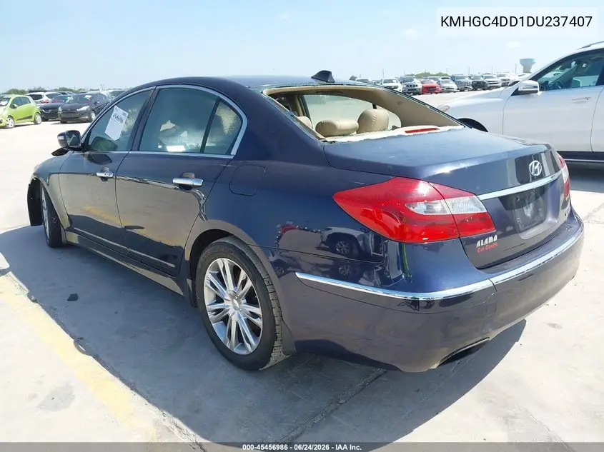 2013 Hyundai Genesis 3.8 VIN: KMHGC4DD1DU237407 Lot: 45456986