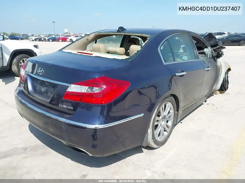 2013 Hyundai Genesis 3.8 VIN: KMHGC4DD1DU237407 Lot: 45456986