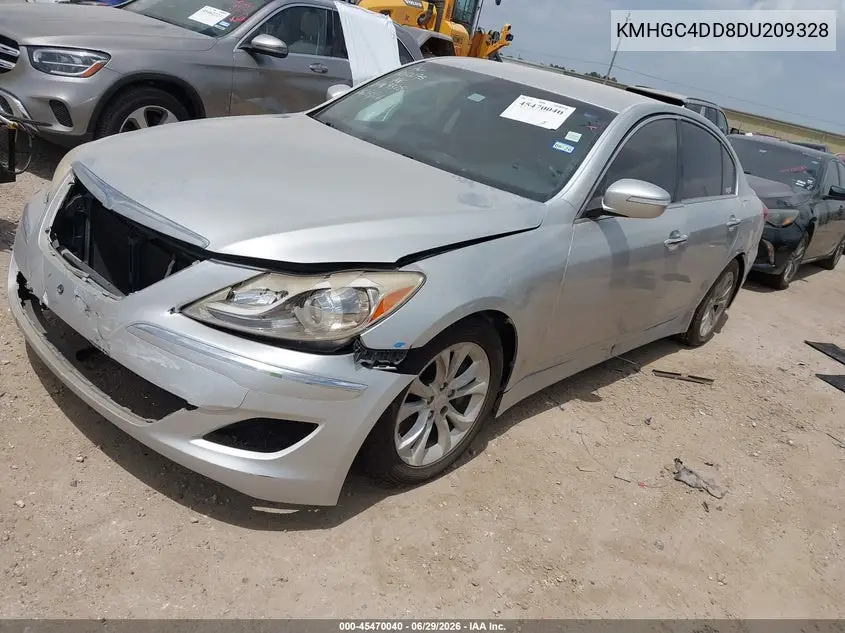 2013 Hyundai Genesis 3.8 VIN: KMHGC4DD8DU209328 Lot: 45470040